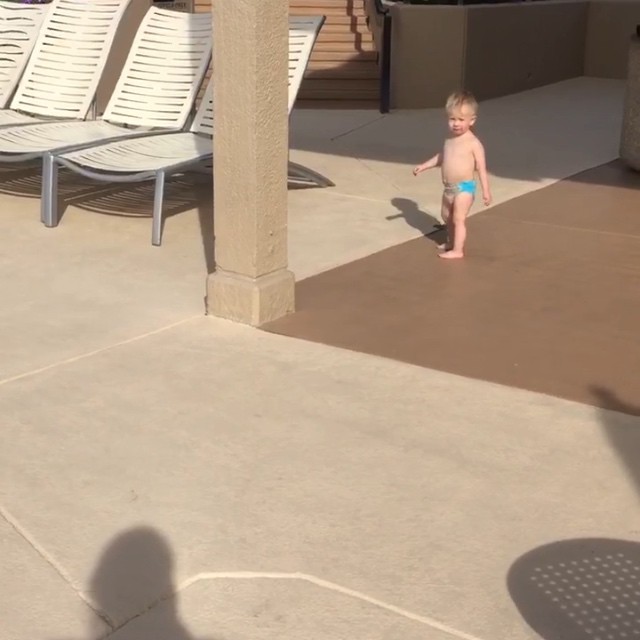 He definitely inherited my dance moves…