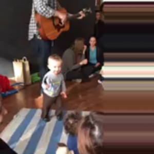 My son is a groupie…