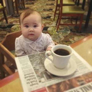 Morning routine, coffee and WSJ…