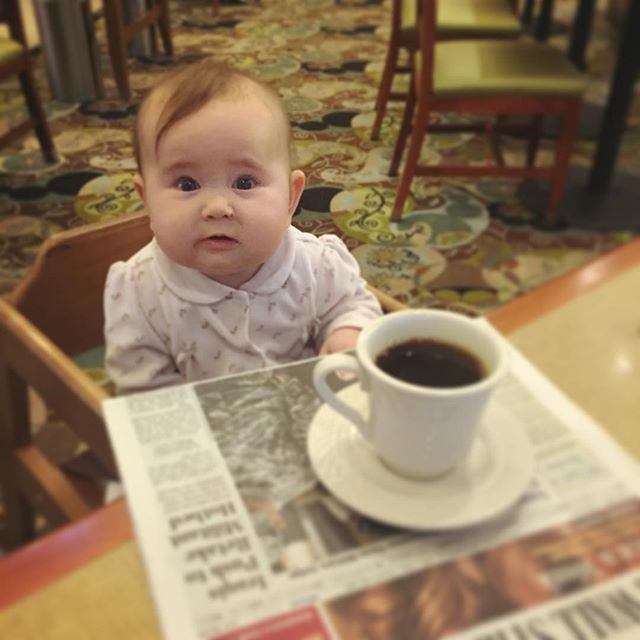 Morning routine, coffee and WSJ…