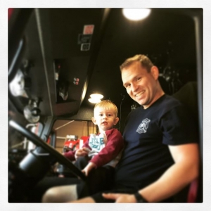 Driving the Fire Truck with Uncle Levi!