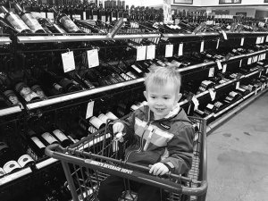 “Grocery” shopping with dad…