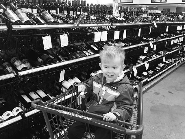 “Grocery” shopping with dad…