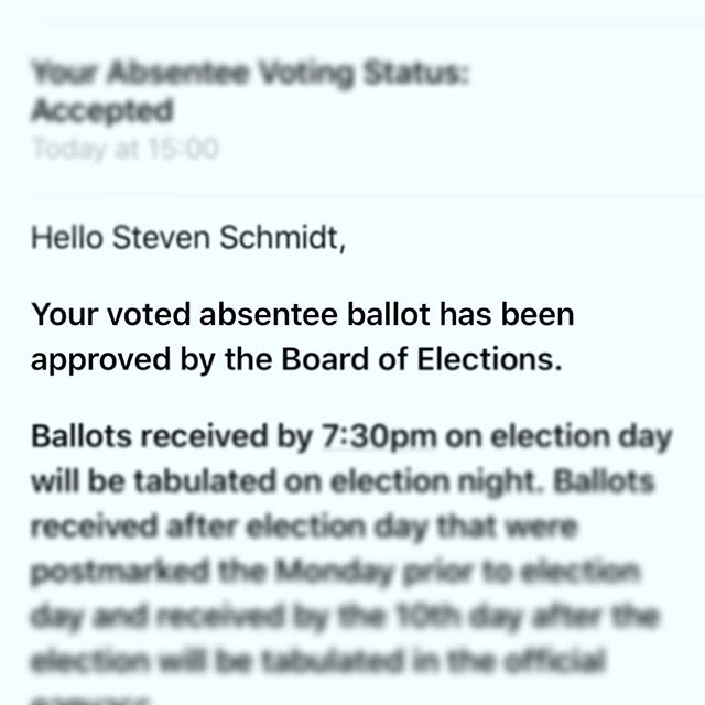 Get out and vote!